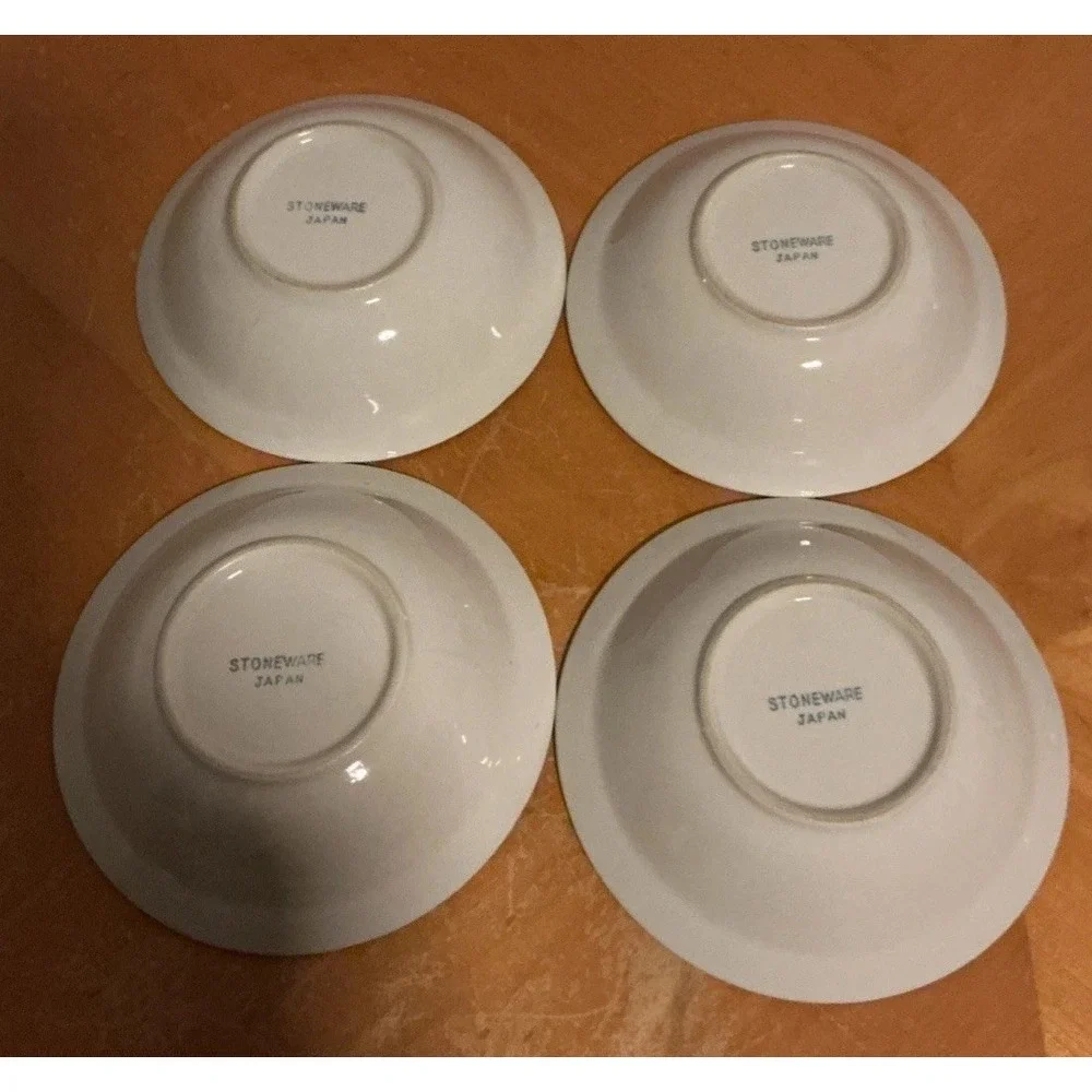 Set Of 4 Vtg International China Stoneware 